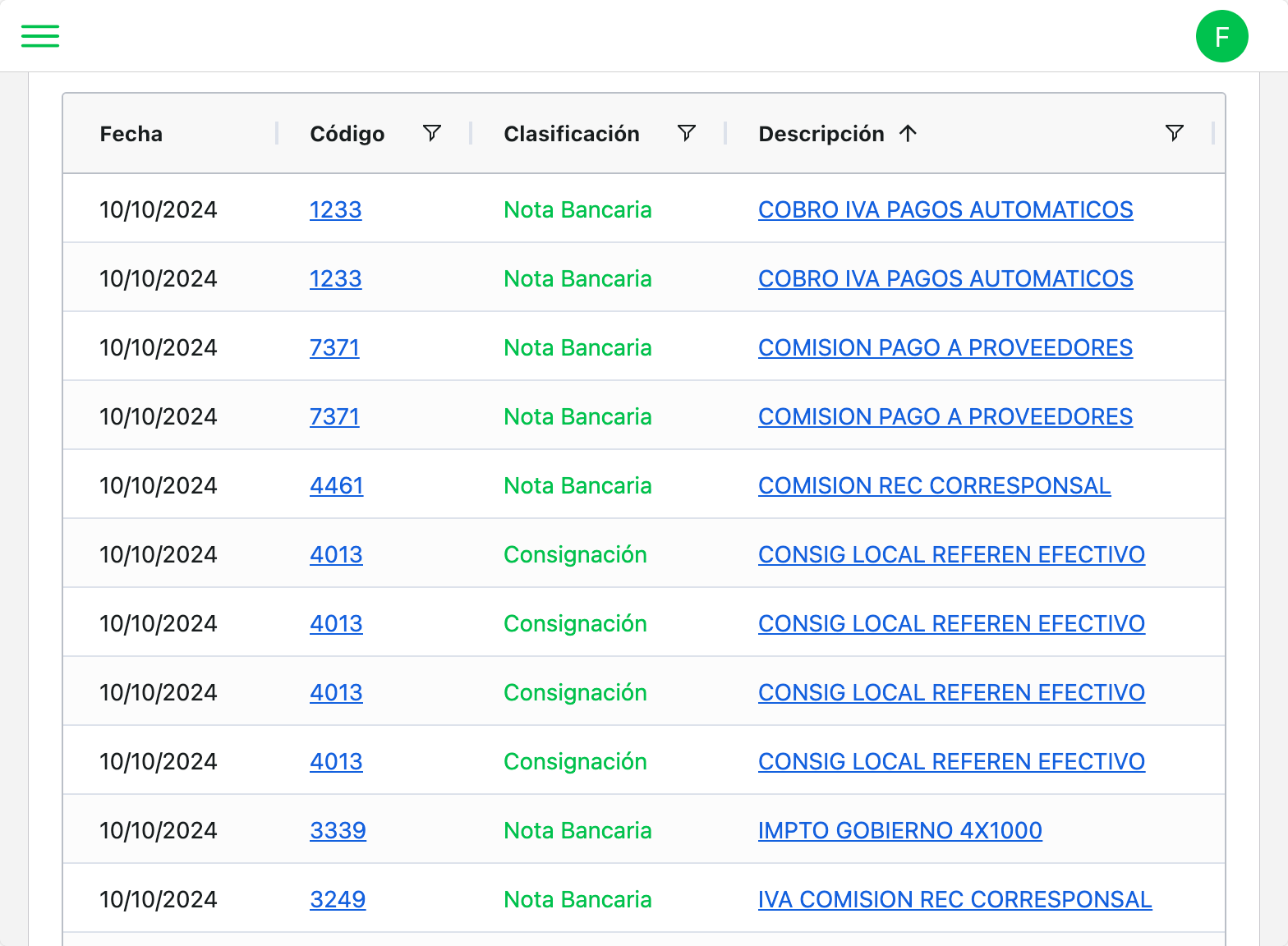 Importación de movimientos bancarios desde CSV o Excel en Cuadre.io